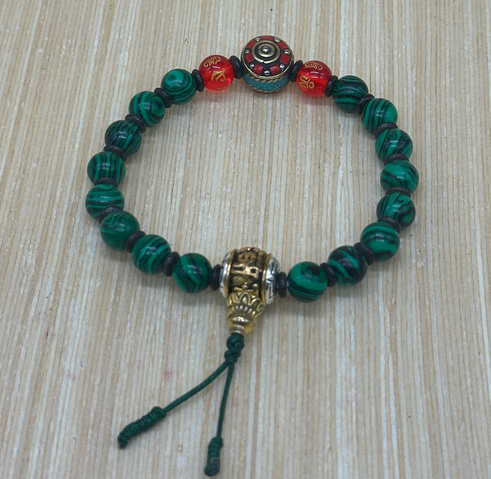 Braccialetto a malachite