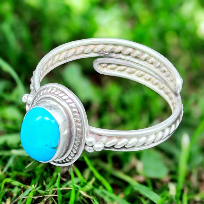 Tibetan Ring with Tibetan Turquoise