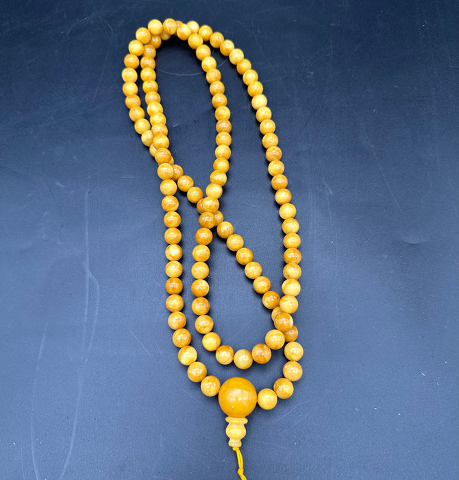 Mala tibetano con amber originale da Tibet