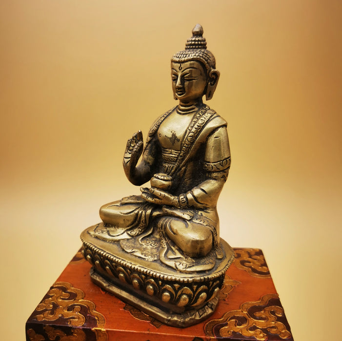 Statua di Buddha Amoghasiddhi - Campane Tibetane: oggetti rituali, mobili,  statue, gioielli e monili