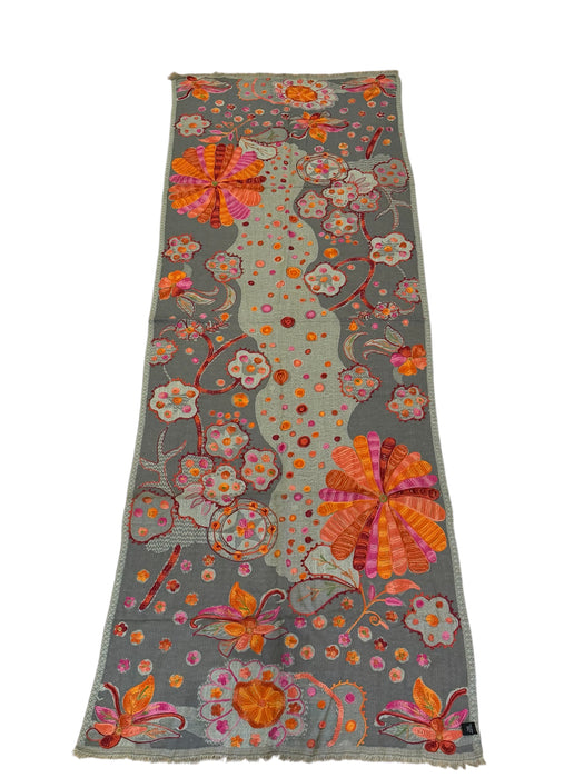 Pashmina scialle or sciarpa ricami a mano