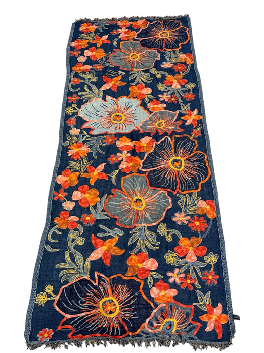 Pashmina scialle or sciarpa ricami a mani