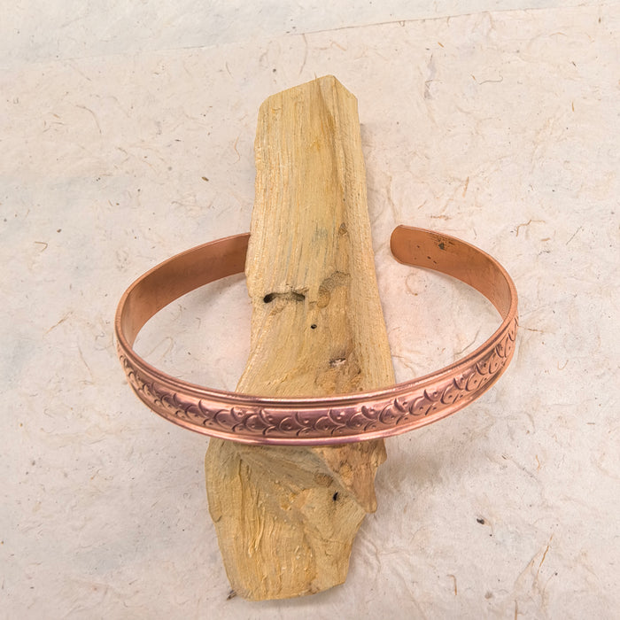 Bracciale di Rame con Occhi di Pesce Tibetano