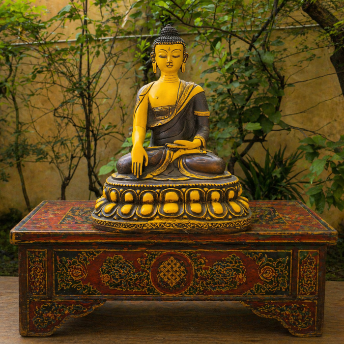 Buddha Shakyamuni in resina