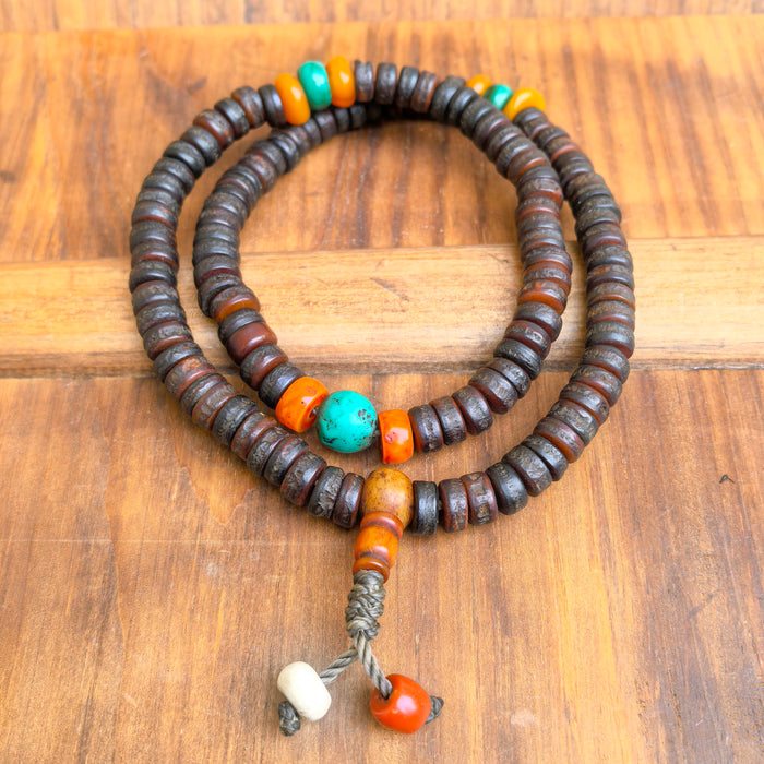 Mala in Osso di Yak antica