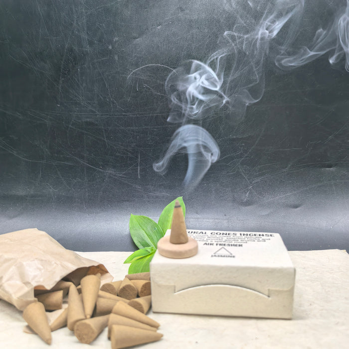 Jasmine Incense Cones - Fresh Air with Incense Holder