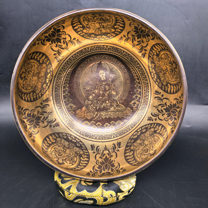 Campana Tibetana con tara verde