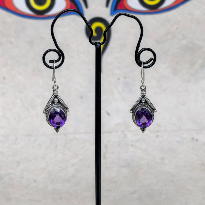 Orecchini in Argento con Ametista