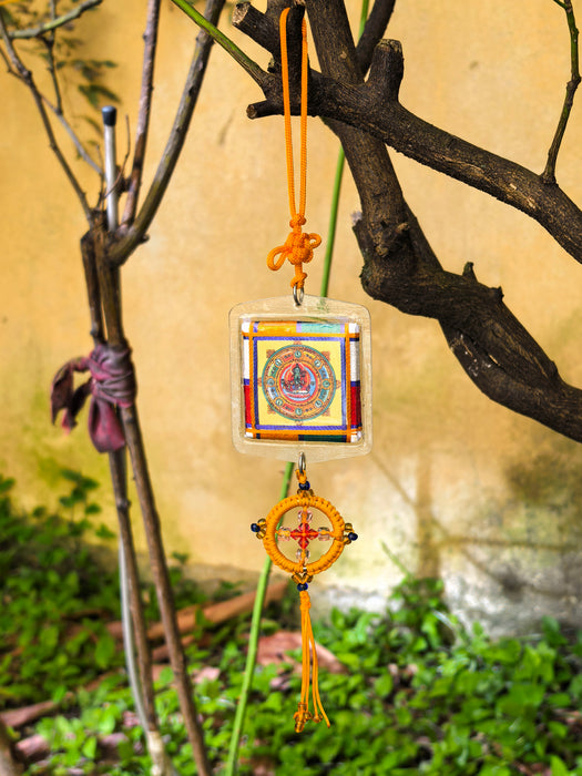 Amuleto a Dharma Chakra Tara Verde