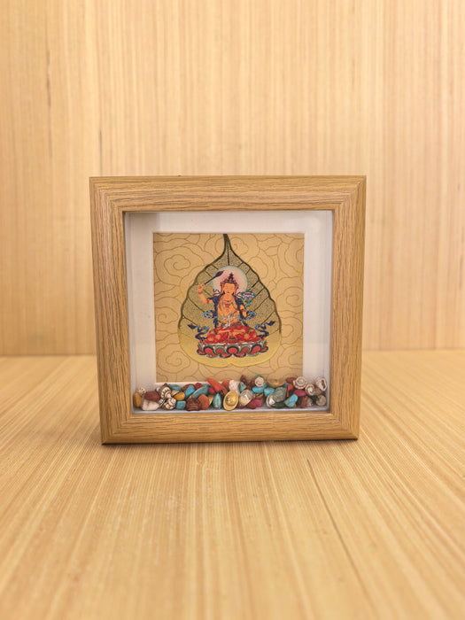Manjushri Buddha della Saggezza in cornice da appoggio