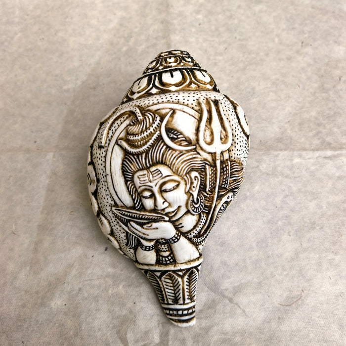 Conchiglia raffigurante di Shiva