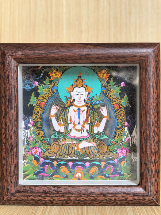 Avalokiteshvara in cornice da appoggio
