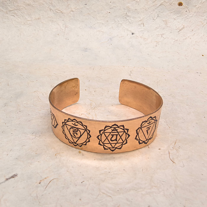 Bracciale di Rame con i 7 Chakra