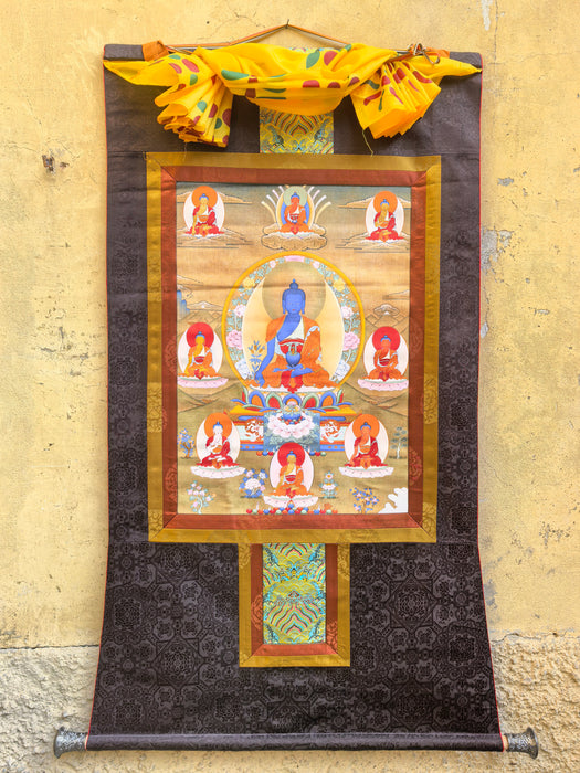 Thanka Buddha della Medicina