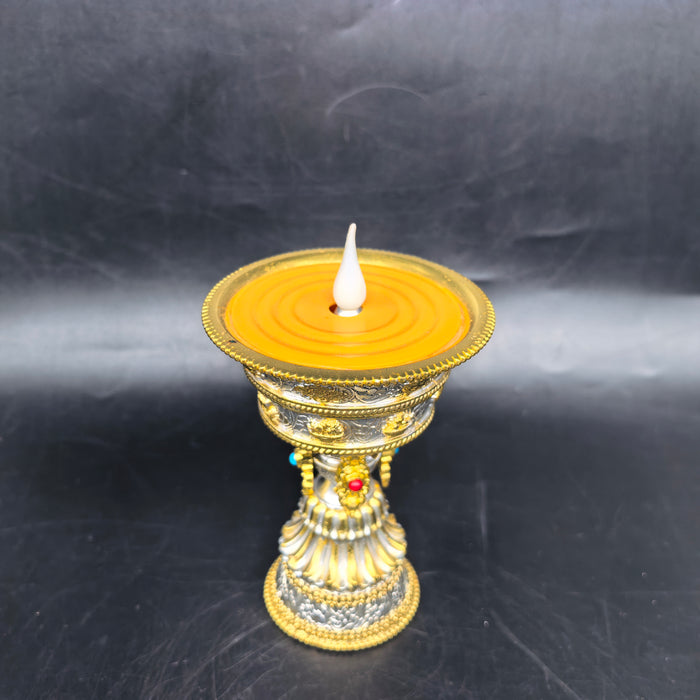 Electric Tibetan Lamp for Light Offerings – Traditional Butter Lamp