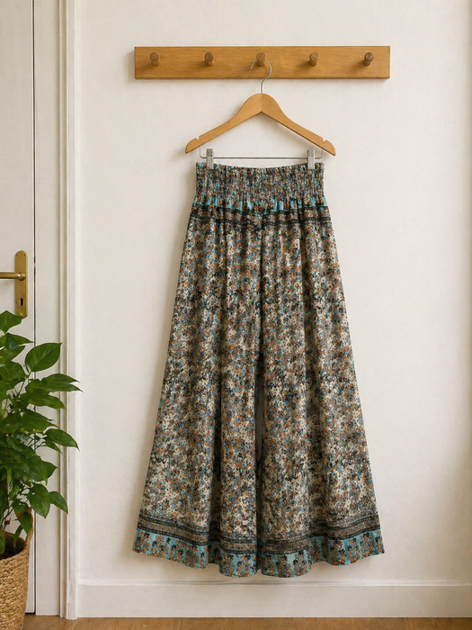 Pantalone Gonna gamba larga