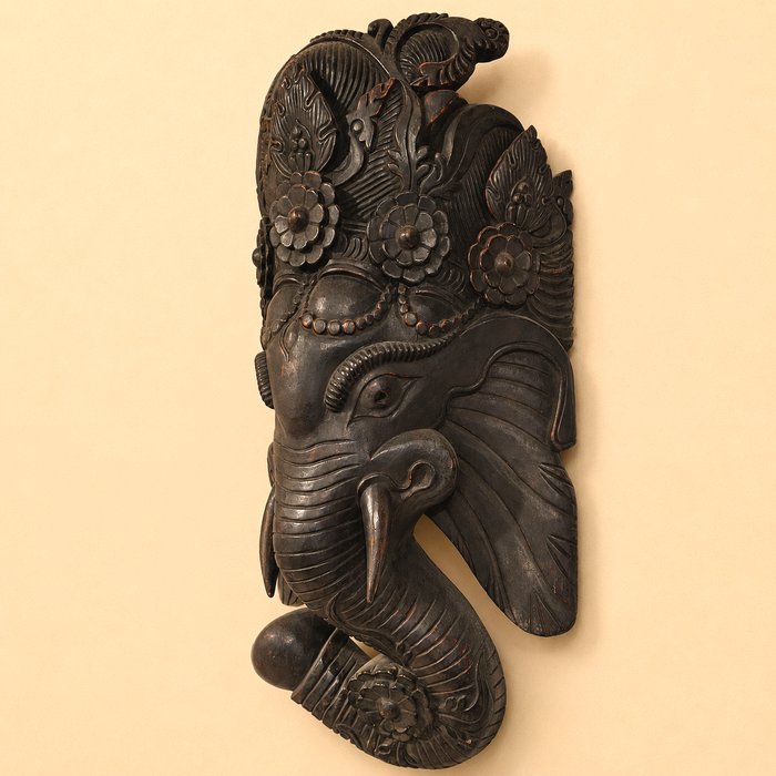 Ganesh Maschera in Legno