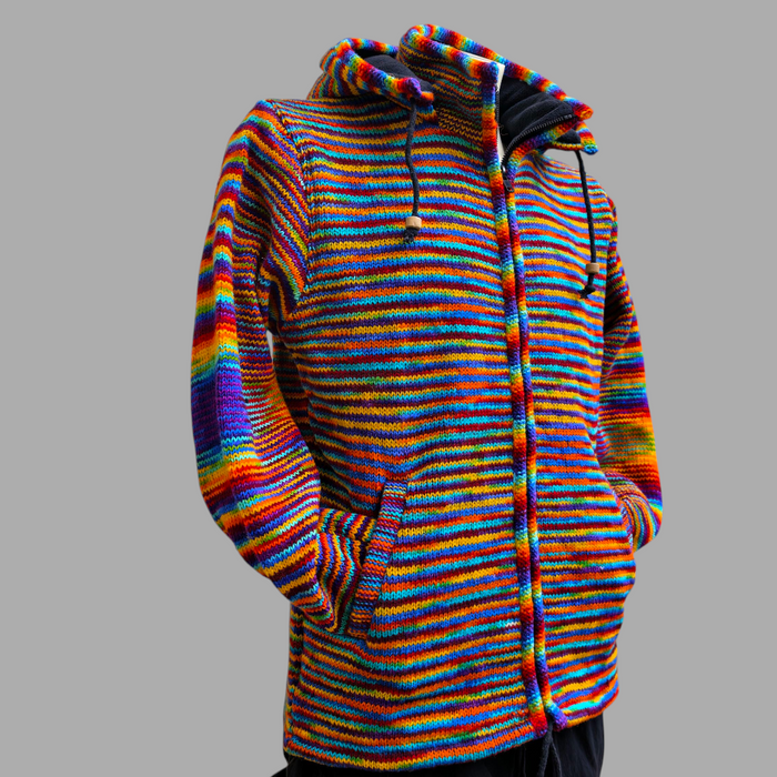 Felpa Con Cappuccio E Zip Intera Uomo