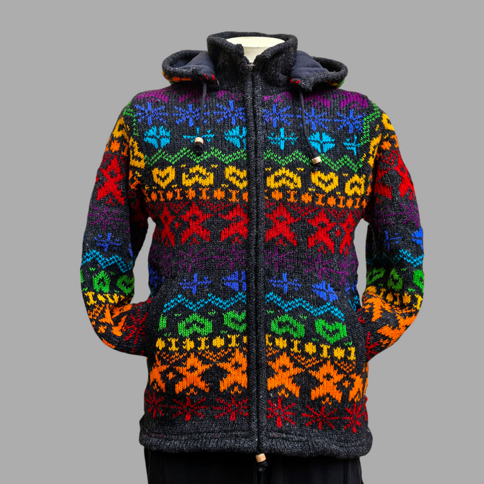 Felpa Con Cappuccio E Zip Intera