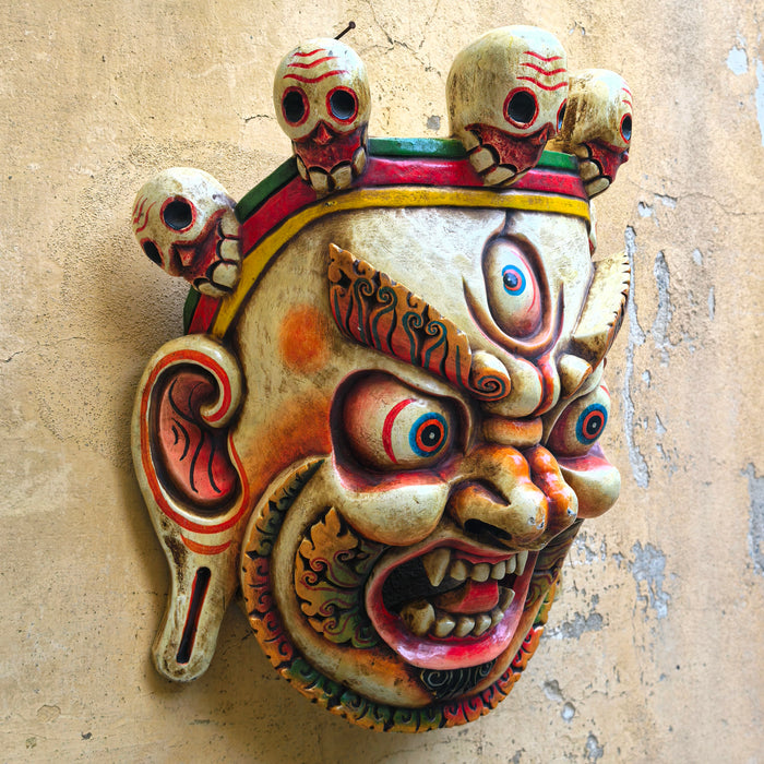 Maschera Mahakala in Legno