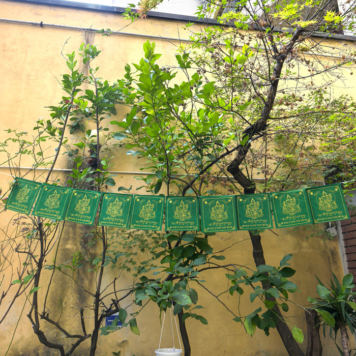 Bandiere di preghiere Tara verde