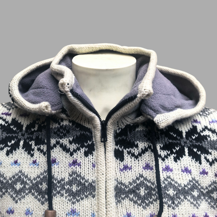 Felpa Con Cappuccio E Zip Intera Uomo