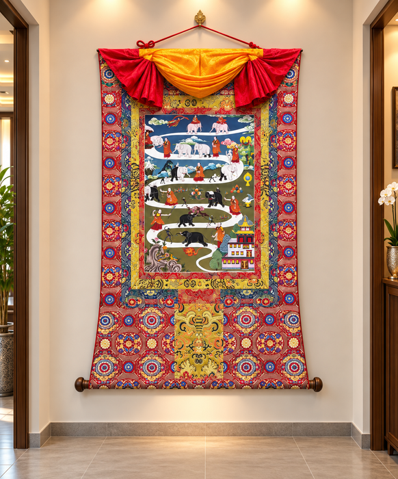 Thangka Shiné dipinto a mano