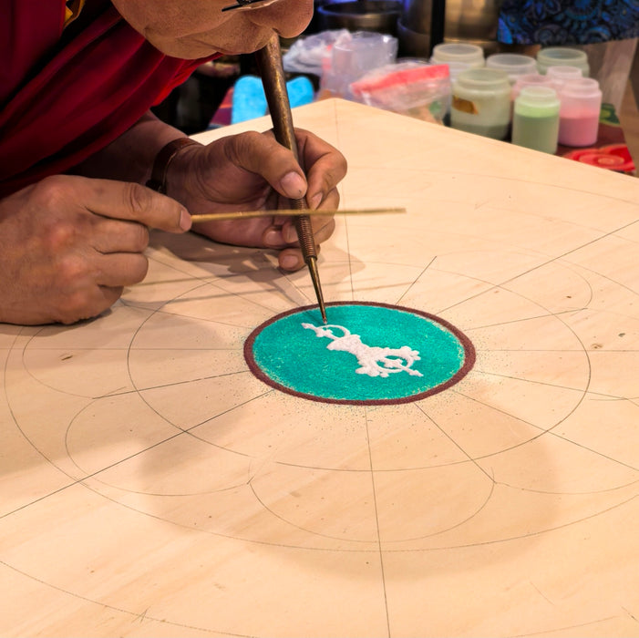 Set Chakpure in Rame per Mandala di Sabbia Tibetano