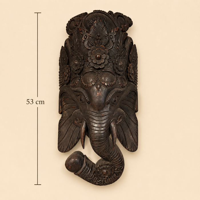 Ganesh Maschera in Legno
