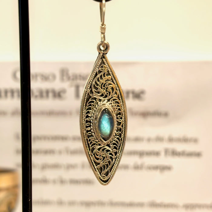 Handmade Earrings with Labradorite