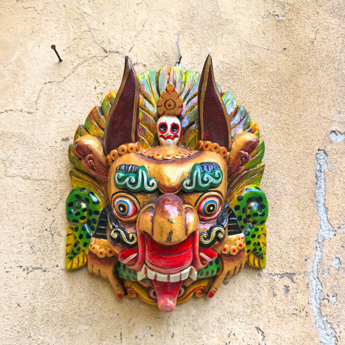 Maschera di Garuda in Legno