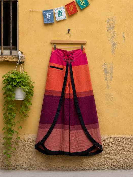 Pantalone Gonna in cotone con coulisse regolabile