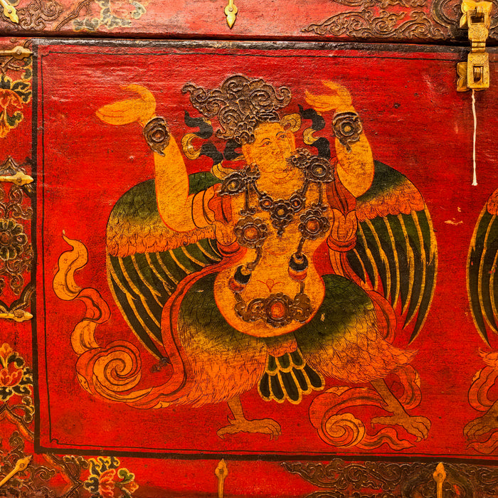 Baule Tibetano Antico XX Secolo