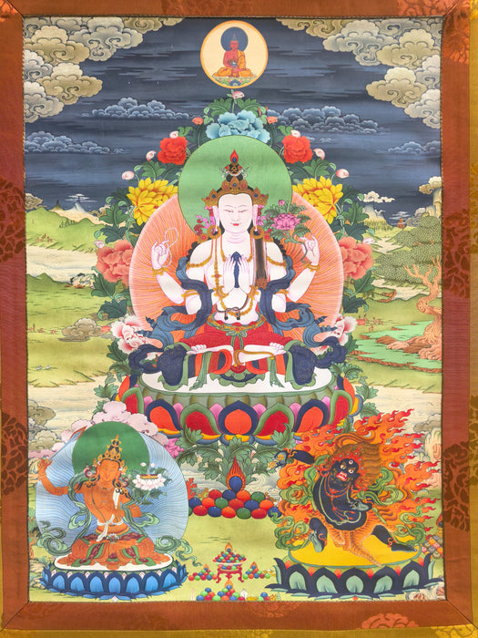 Thanka cherezig( Avalokiteshvara)