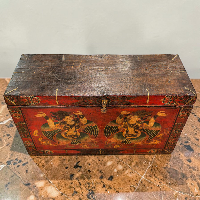 Baule Tibetano Antico XX Secolo