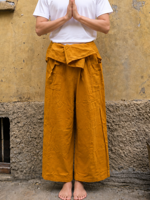 Pantalone pescatore da Yoga e Meditazione –Taglio Unico