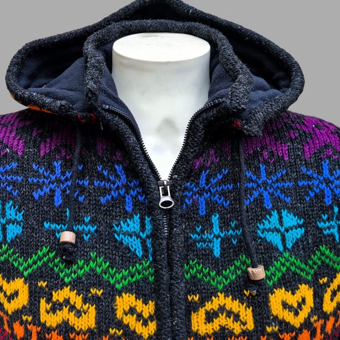 Felpa Con Cappuccio E Zip Intera