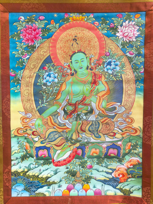 Thangka Tara Verde