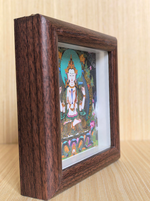 Avalokiteshvara in cornice da appoggio