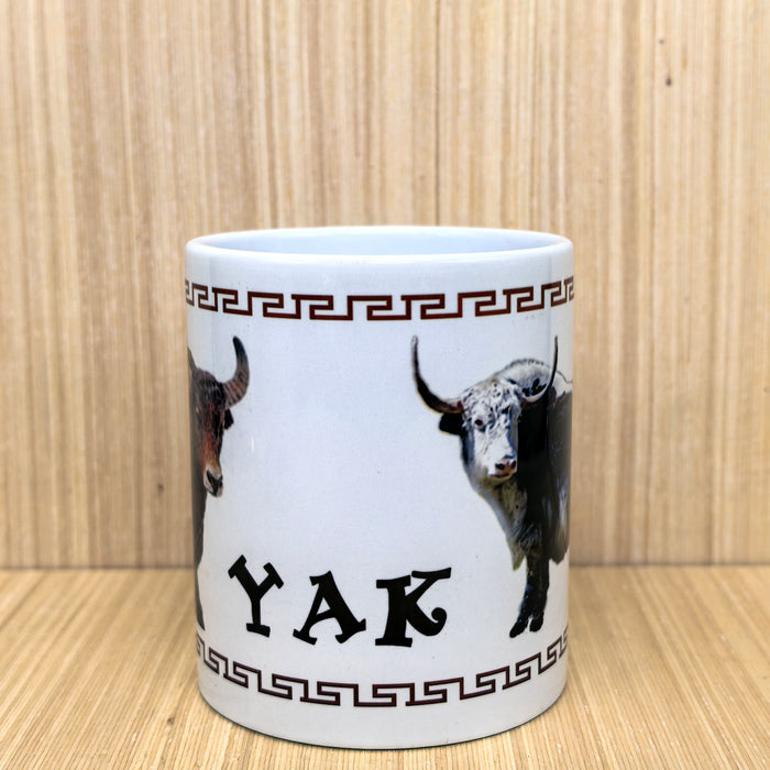 Tazza tibetana Yak in ceramica