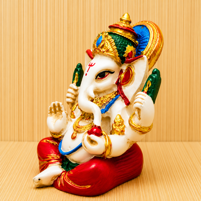Statua Ganesha 8.5 cm Dio della Fortuna prosperità