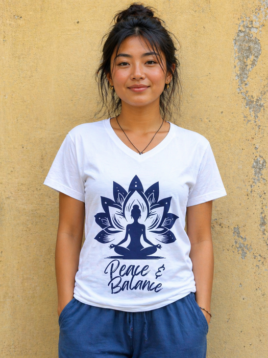 White Lotus Yoga T-shirt