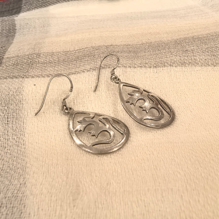 Om design earrings