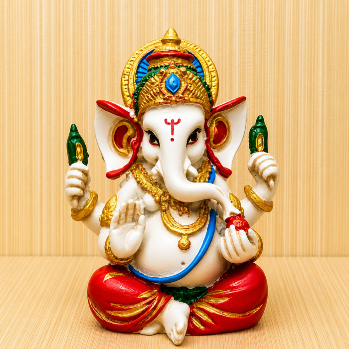 Statua Ganesha 8.5 cm Dio della Fortuna prosperità
