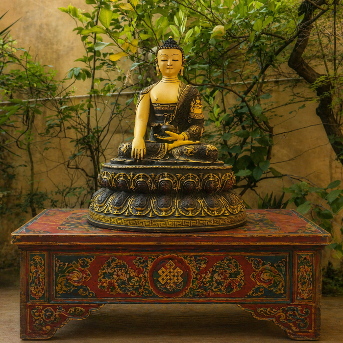 Buddha Shakyamuni in resina