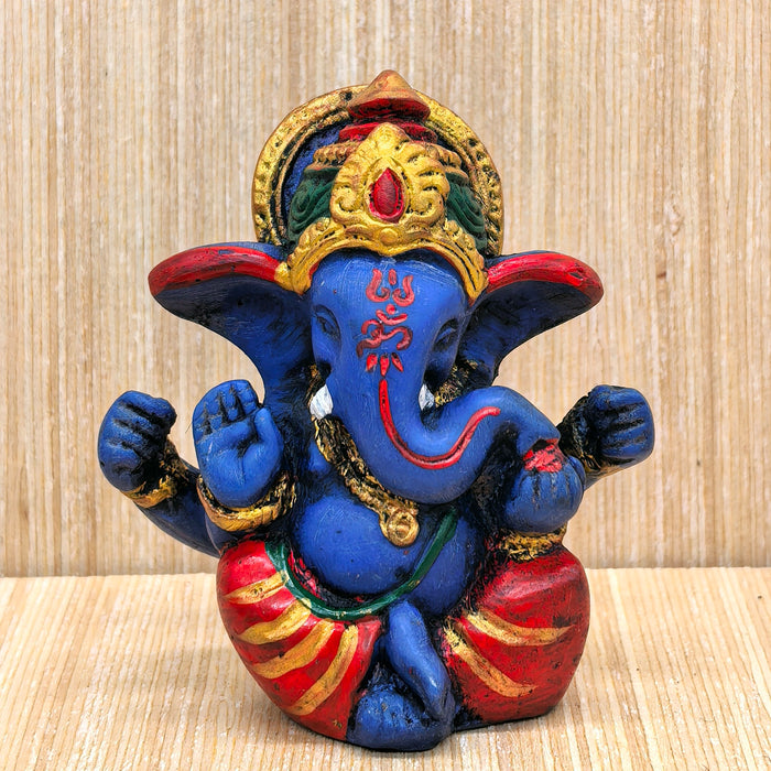 Statua Ganesha 6.5 cm Dio della Fortuna prosperità