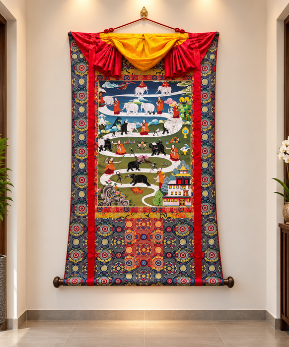 Thangka di Shiné dipinto a mano