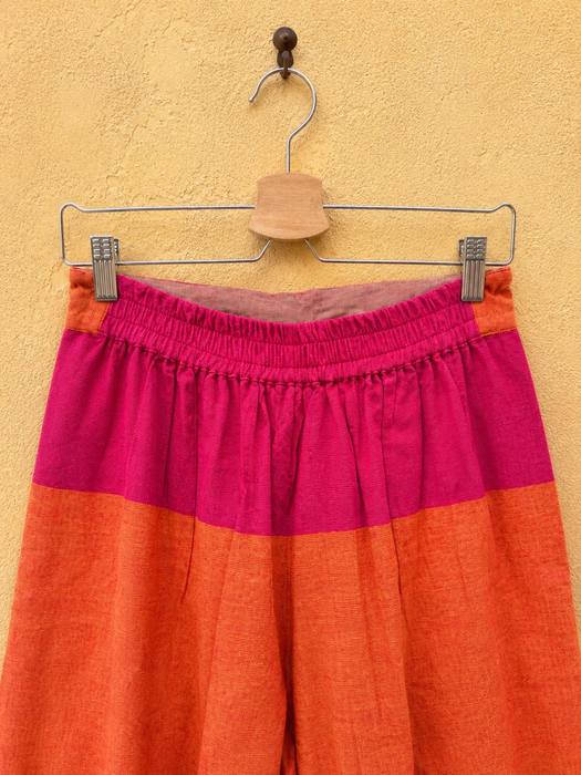Pantalone Gonna in cotone con coulisse regolabile