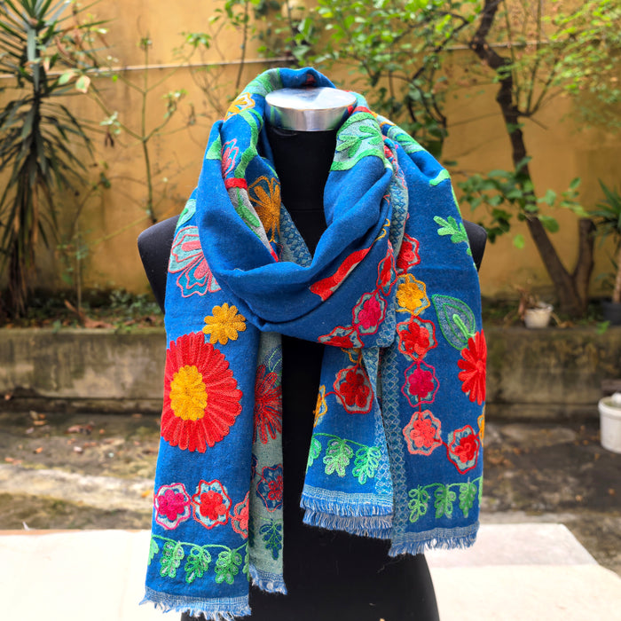 Sciarpa di Lana Ricamato