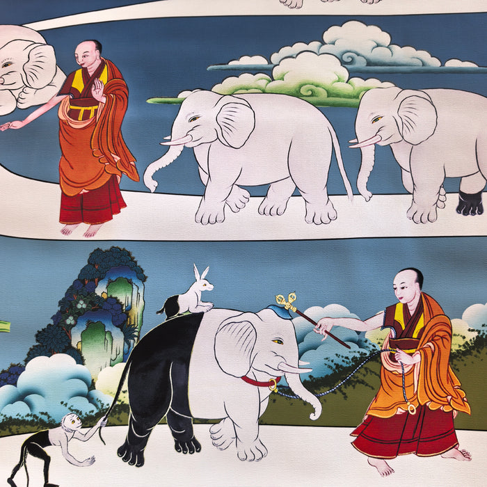 Thangka di Shiné dipinto a mano